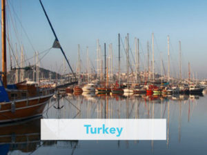 Sailing boats in the harbour