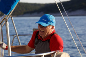 Crew member on a yacht