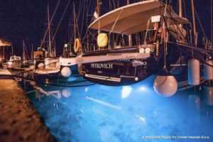 Sailing yacht named Petrovich