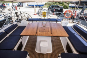Deck of a sailing boat in Croatia