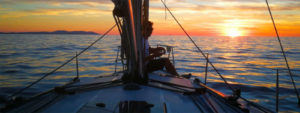 Sunset at the sea
